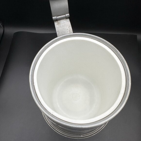 Vtg Made In Italy Metal Ice Bucket Beer Stein Plastic Liner 9.5” Mid Century 60s - Picture 16 of 16